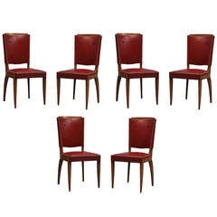 Set of Six French Art Deco Chairs 8