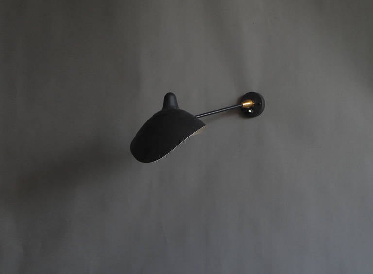 French Original 1950s Sconce by Serge Mouille In Good Condition For Sale In Long Island City, NY