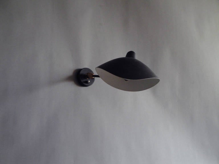 Mid-20th Century French Original 1950s Sconce by Serge Mouille For Sale
