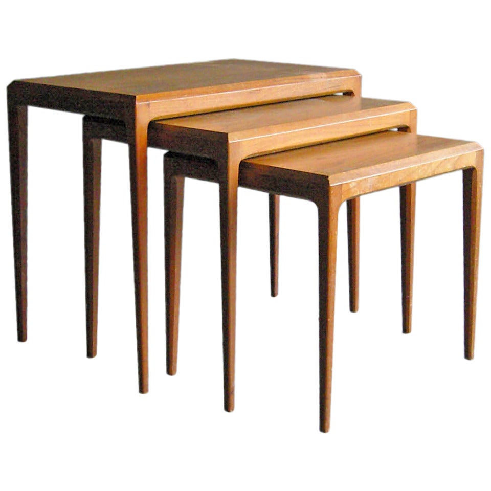 Set of Danish Nesting Tables by Johannes Andersen