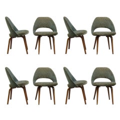 Set of Six Chairs and Two Armchairs by Saarinen