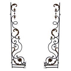 Pair of Fine French Art Deco Wrought Iron Gates