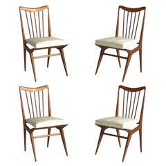 Set of 4 Brazilian chairs by Raphael Dos Santos