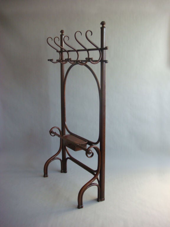 Austrian 1920s Coat Rack by Thonet