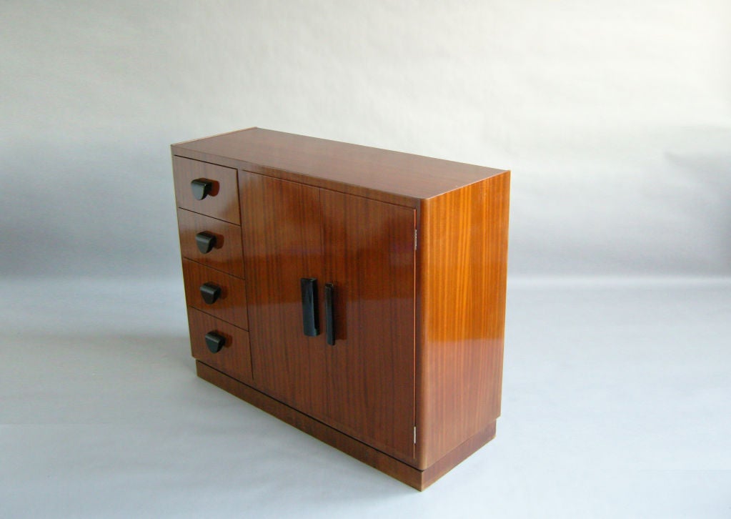 Mid-20th Century Fine French Art Deco Mahogany Buffet or Dresser by Lahalle For Sale