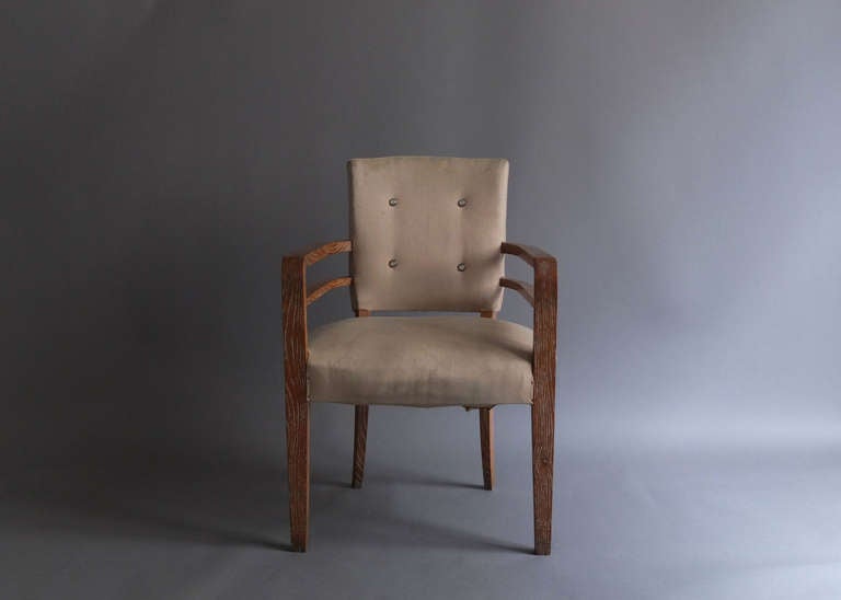 Set of Six French Art Deco Bridge Chairs In Good Condition In Long Island City, NY