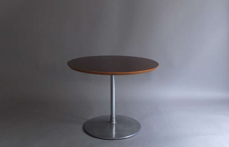 Cast Fine French 1960s Round Gueridon or Side Table by Pierre Paulin For Sale