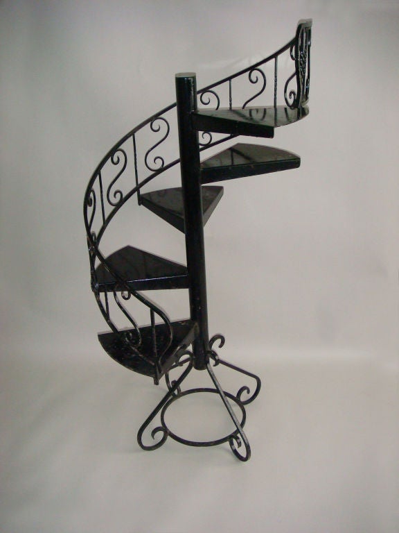 spiral staircase display stand