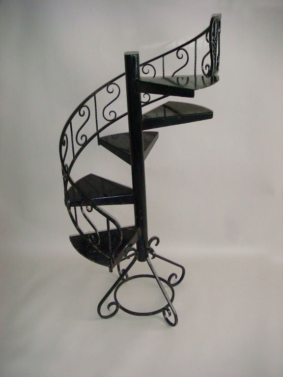 escaleras de interior metalica lacada de pared brazo izquierdo