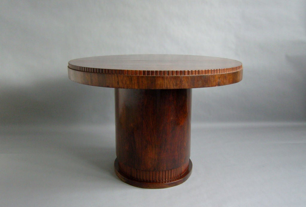 Fine French Art Deco Rosewood Oval Table 4