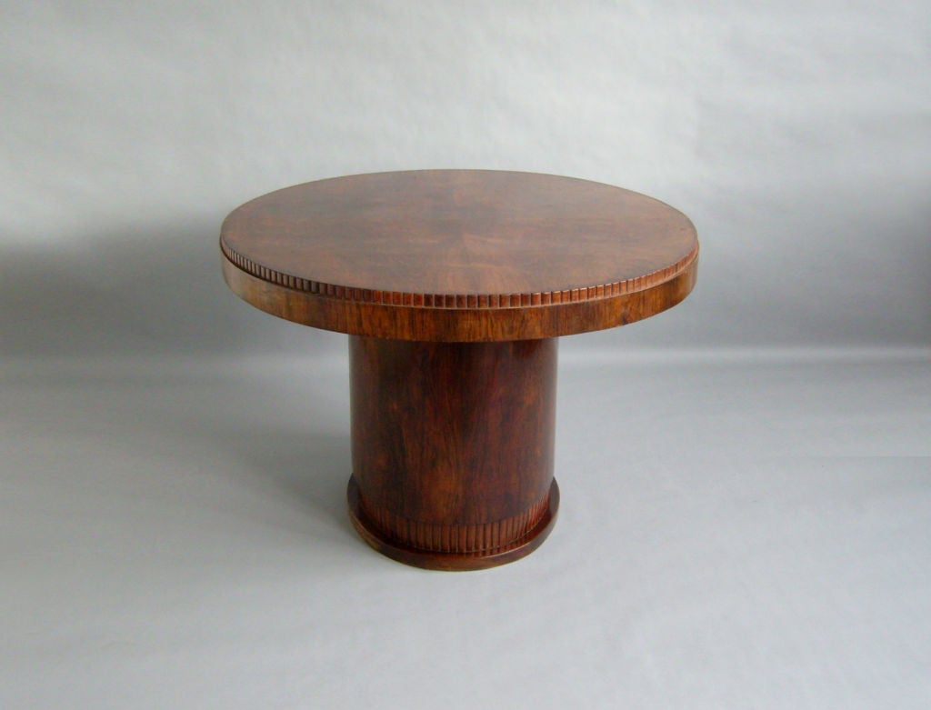 Fine French Art Deco Rosewood Oval Table 6