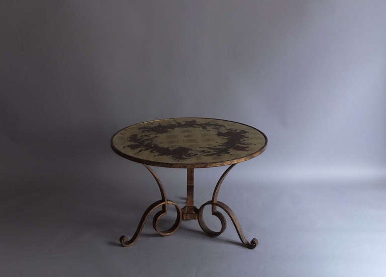 P. Para and Max Ingrand, Fine French Art Deco Coffee Table In Good Condition In Long Island City, NY
