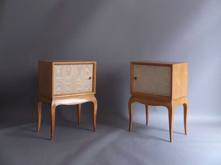 Mid-Century Modern Pair of French 1950s Side Tables by Suzanne Guiguichon