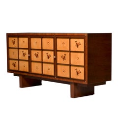 Fine French Art Deco Walnut and Sycamore Sideboard