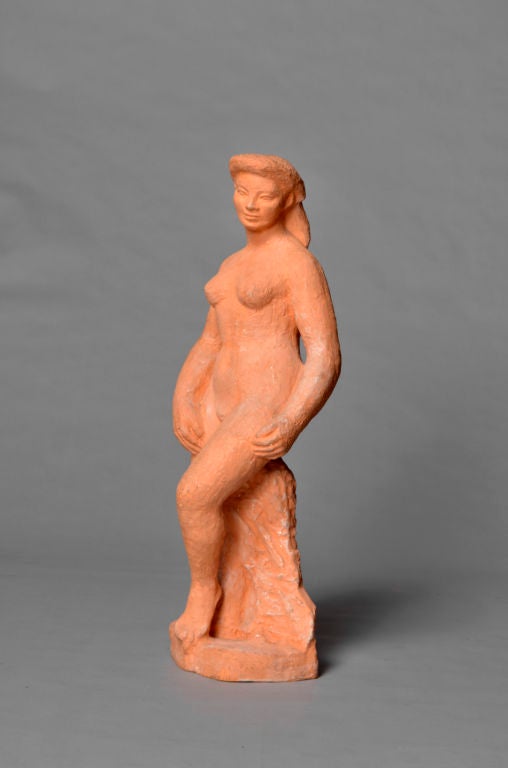 A fine French Terracotta sculpture by Lapeyriere (1907-1994).