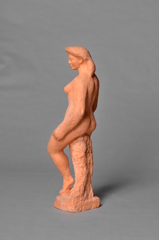 A Fine French Terracotta Sculpture by Lapeyriere In Good Condition In Long Island City, NY