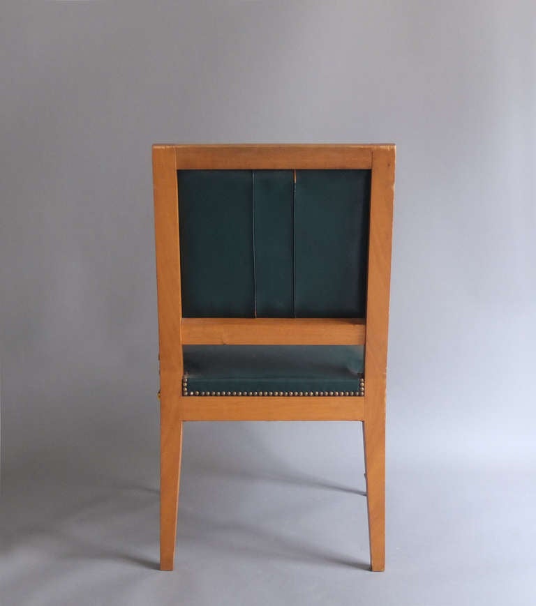 French Art Deco Desk Chair Attributed to Arbus 2