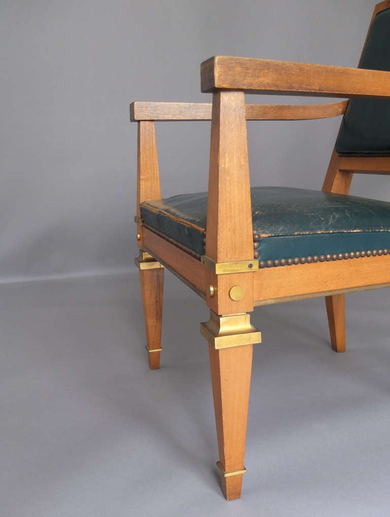French Art Deco Desk Chair Attributed to Arbus 3
