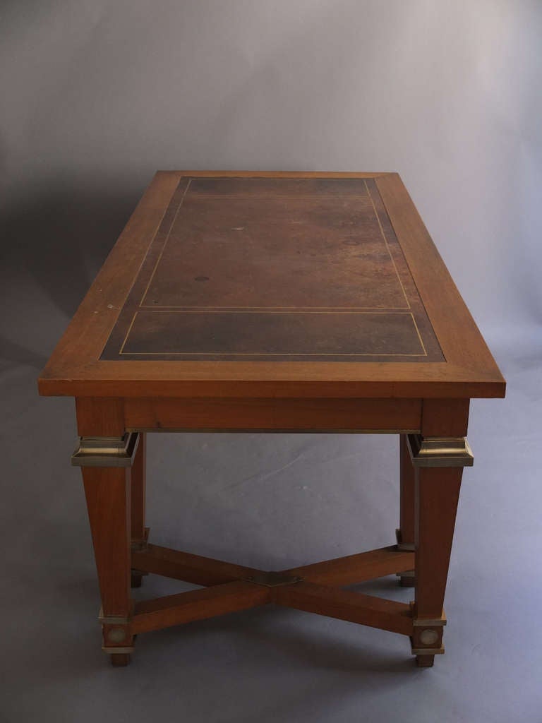 Fine French Art Deco Desk or Library Table Attributed to Arbus 2