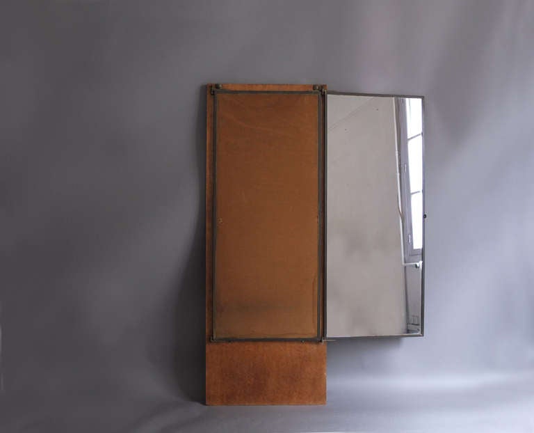 French Art Deco Dressing Triptych Mirror by Brot In Good Condition In Long Island City, NY