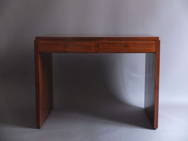 Fine French Art Deco Rosewood Desk or Writing Table 1