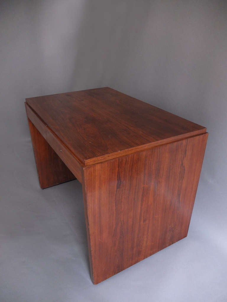 Fine French Art Deco Rosewood Desk or Writing Table 4