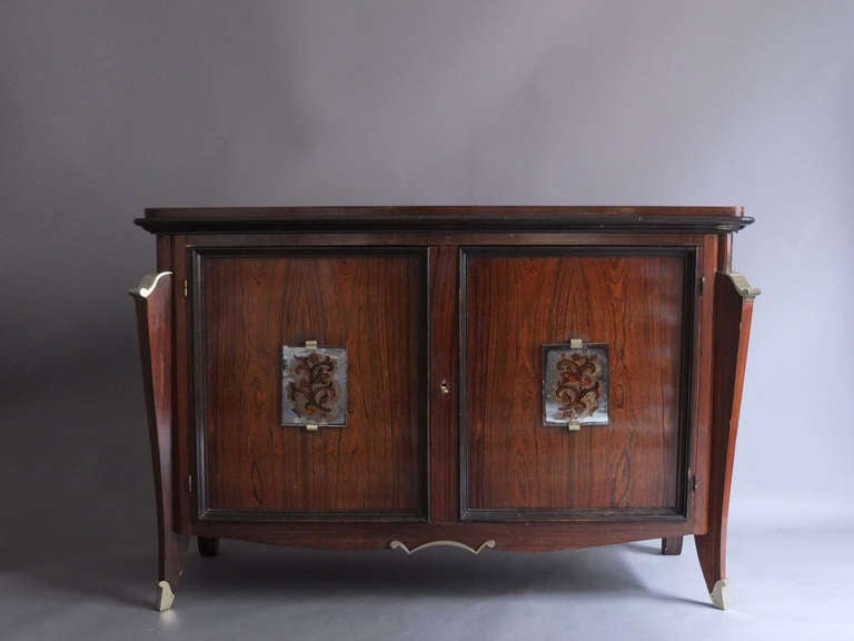 Eine feine französische Art Deco Palisander Buffet-Bar