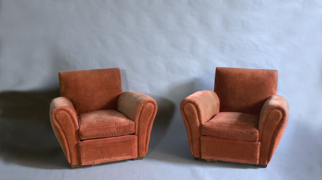 A Pair of French Art Deco Club Chairs 2