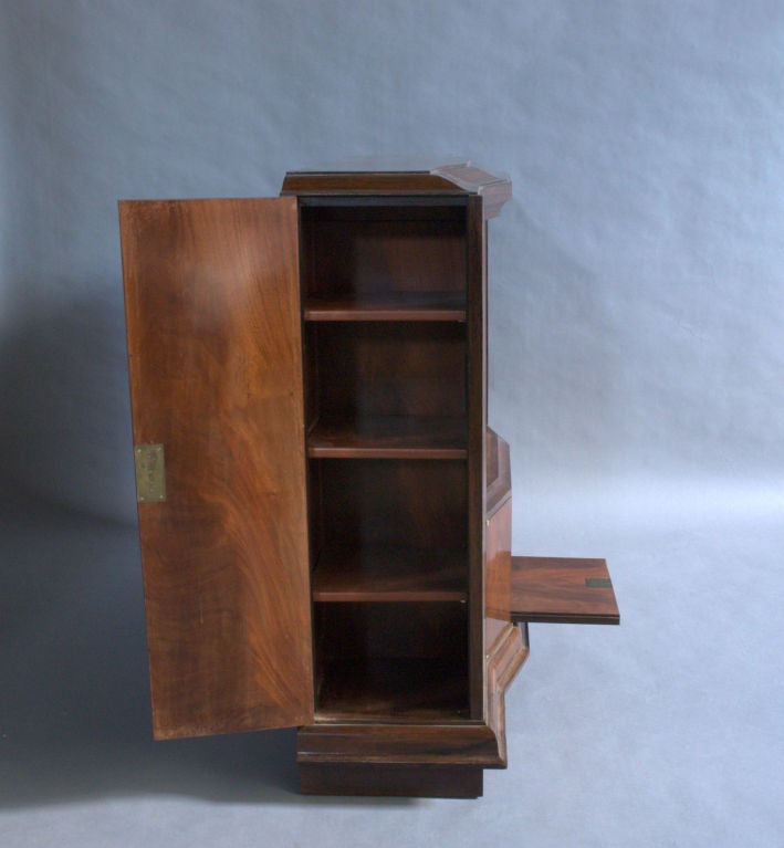 A Rare Fine French Art Deco Rosewood Collector Cabinet For Sale 6