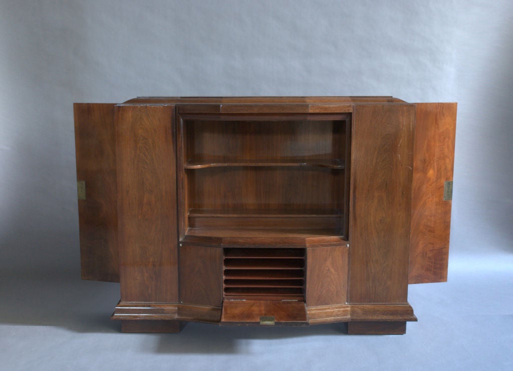 Mid-20th Century A Rare Fine French Art Deco Rosewood Collector Cabinet For Sale