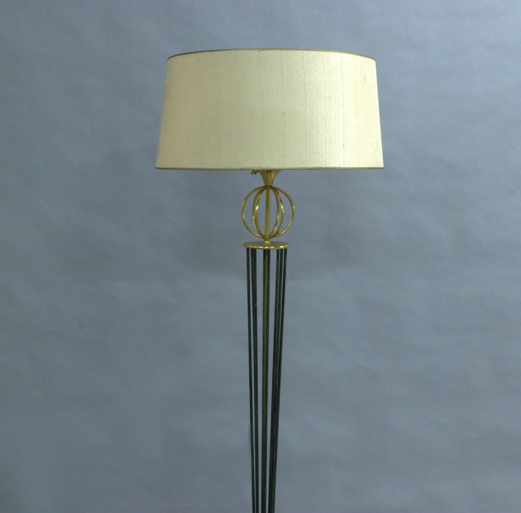 Lacquered A Fine French 1950's Floor Lamp by Arlus