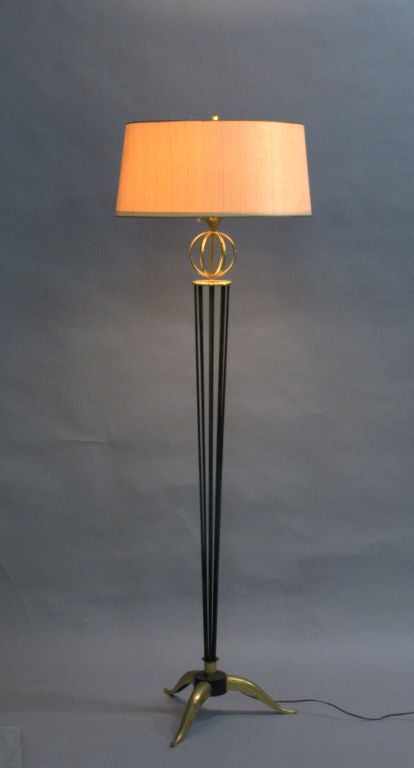 Metal A Fine French 1950's Floor Lamp by Arlus