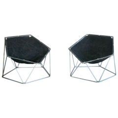 Pair of 1960s "Penta" Lounge or Armchairs by Barray and Moltzer 9