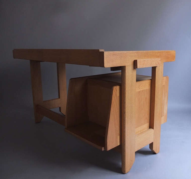 French 1950's Desk by Guillerme et Chambron 4