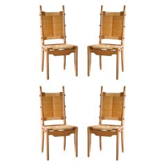 Set of 4 Chairs by Guillerme 
Chambron
