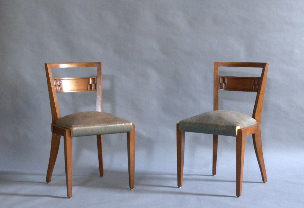 Set of Six French Art Deco Chairs 4