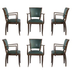 Set of 6 Art Deco Bridge Chairs