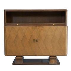 French Art Deco Rosewood and Mahogany Bar