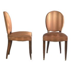 Set of 6 Fine French Art Deco Chairs