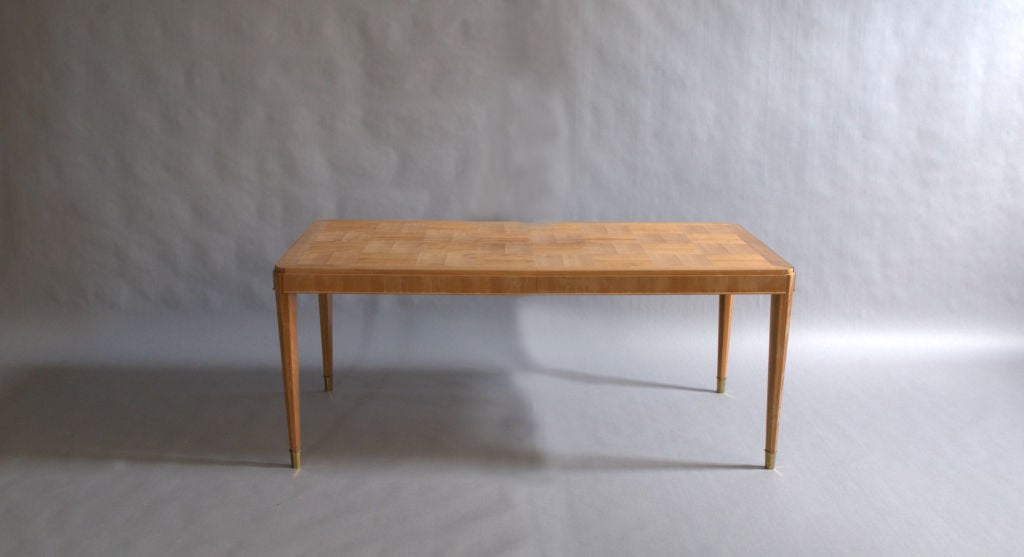 Fine French Art Deco Cherry Table by Dominique In Good Condition In Long Island City, NY