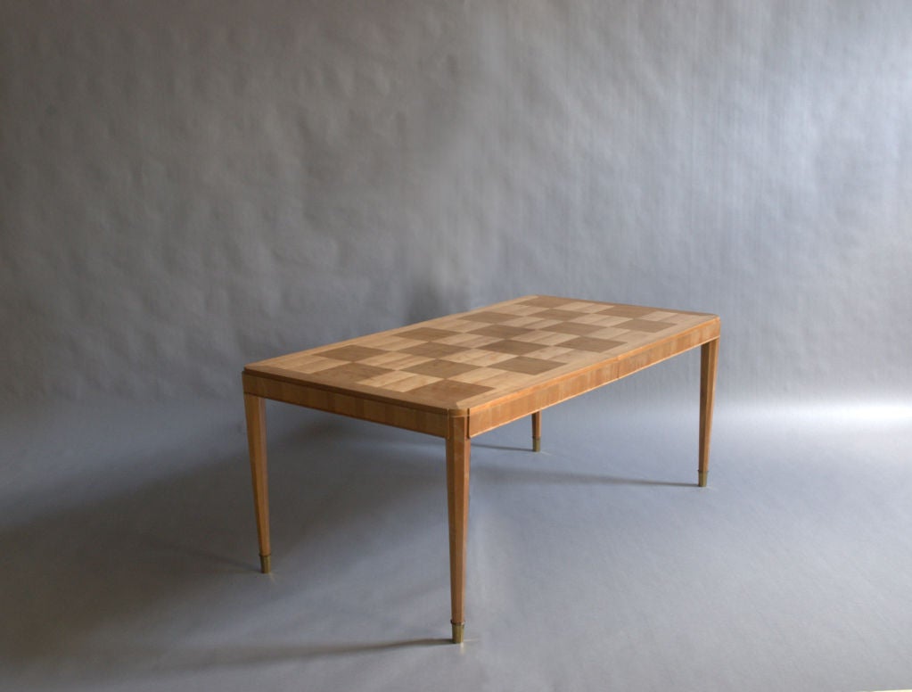 20th Century Fine French Art Deco Cherry Table by Dominique