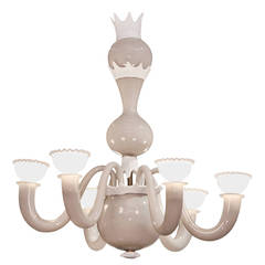 Gio Ponti for Venini Murano Glass Chandelier