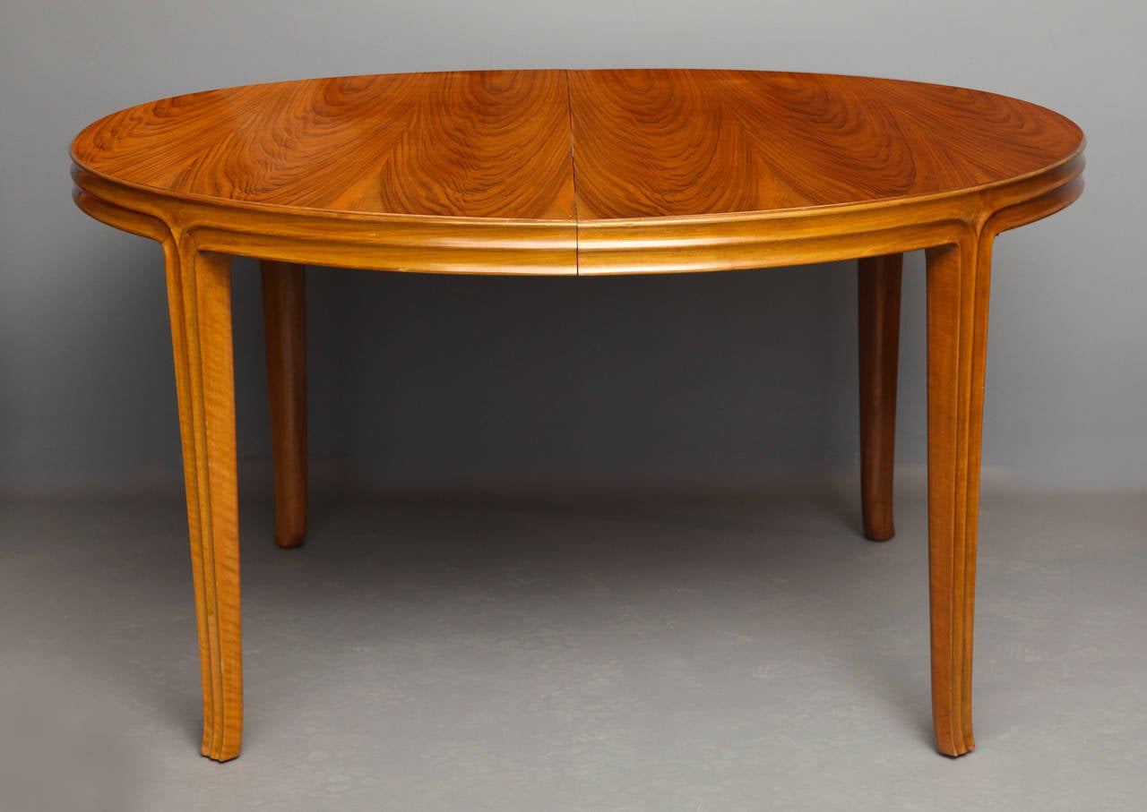 T. H. Robsjohn-Gibbings for Saridis of Athens, Walnut Dining Table