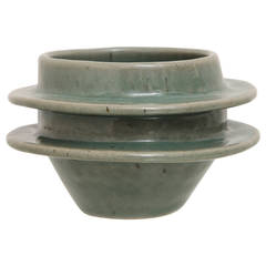 Paul Briggs "2 Ring Satellite Bowl" Hand-Pinched Ceramic Vessel