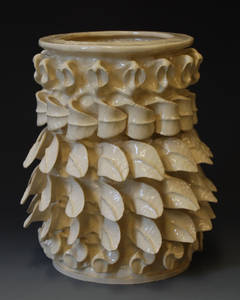 Paul Briggs "Whorl 2" Hand-Pinched Ceramic Vessel