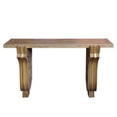 James Mont Bamboo Motif Wall Mounted Console