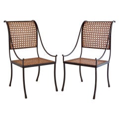 John Vesey Pair of Wrought Iron Chairs