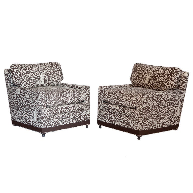 Pair of Billy Baldwin Lounge Chairs