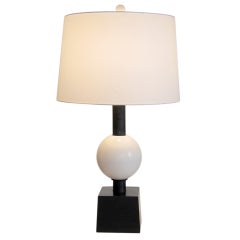 Lamp with White Ball Base