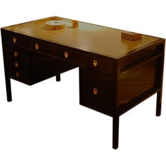 Edward Wormley Mahogany & Leather Desk